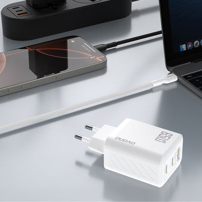 Dudao A29 65W GaN Wall Charger 2 x USB-C + 1 x USB-A - White_4