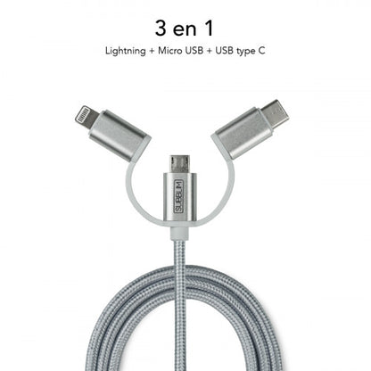 SUBBLIM SUB-CHG-4CC001 cargador de dispositivo móvil Universal Plata Encendedor de cigarrillos Carga rápida Auto_4