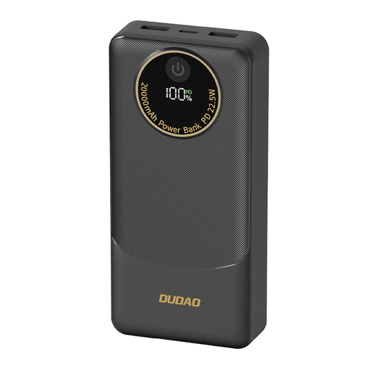 Powerbank Dudao K12Pro 22.5W PD 20000mAh USB-A, USB-C - black_0