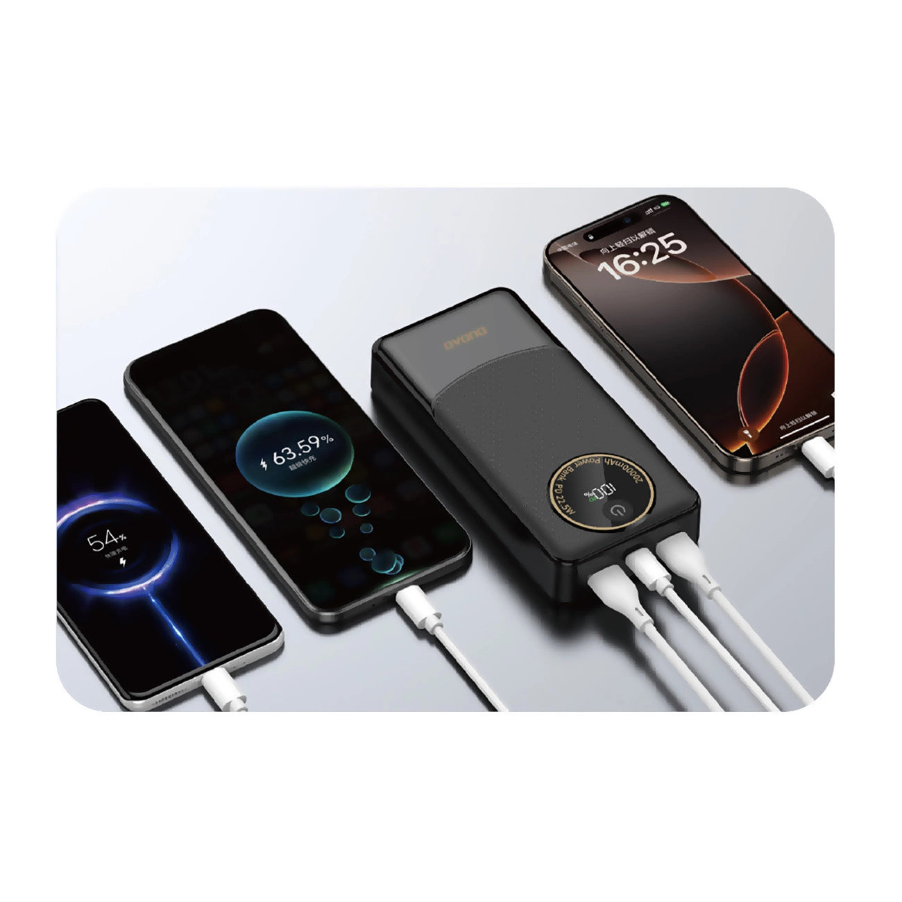 Powerbank Dudao K12Pro 22.5W PD 20000mAh USB-A, USB-C - black_3