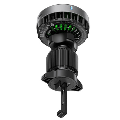 Acefast D40 Car Holder with Qi2 15W Magnetic Charger for Air Vent - Black_3