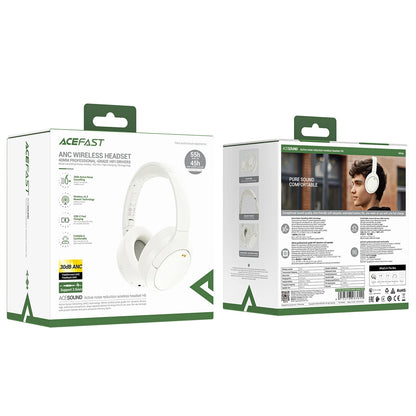 Acefast H6 ANC Wireless Bluetooth 5.3 IPX4 Over-Ear Headphones - White_3