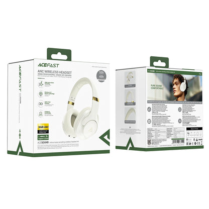 Acefast H4 ANC Wireless Bluetooth 5.3 IPX4 Over-Ear Headphones - Beige_3