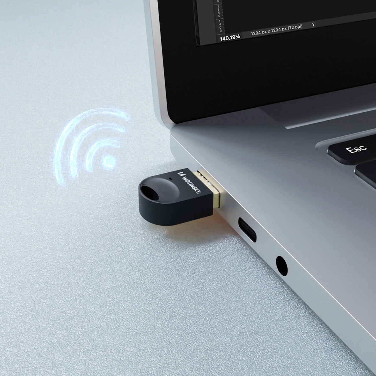 Mini Bluetooth 5.4 Adapter Wozinsky WUSB54YS USB-A Receiver Transmitter for Computer - Black_3