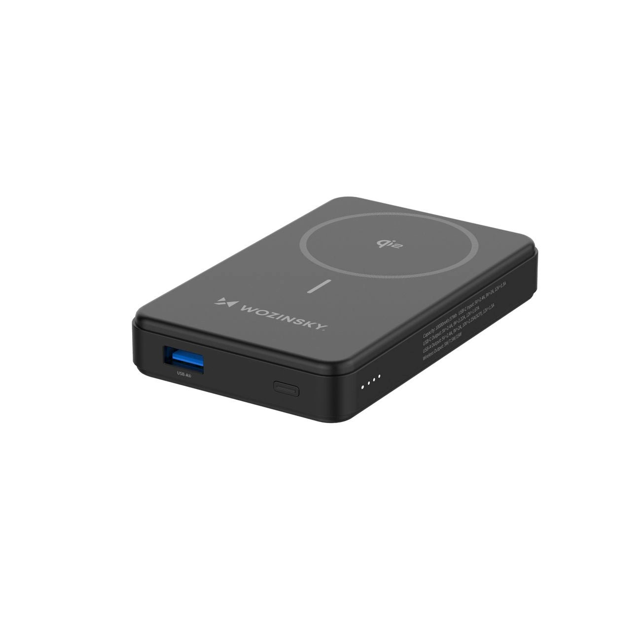 Powerbank Wozinsky WLWP-10KA0Y3S 22.5W PD Qi2 10000 mAh, with stand, 1x USB-A, 1x USB-C - black_3