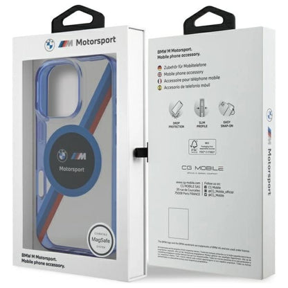 BMW BMHMP16X23HTPUT iPhone 16 Pro Max 6.9&quot; transparent hardcase Motosport IML Circle MagSafe_7