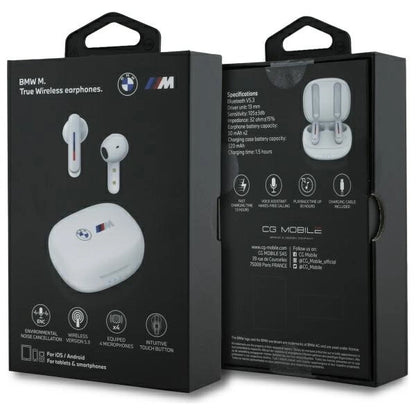 BMW Bluetooth headphones BMBEMIATP20LOH TWS + docking station white/white Printed Logos_5