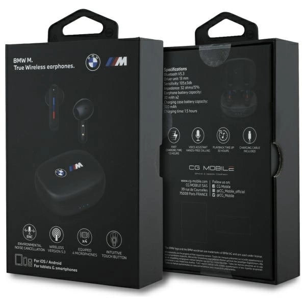 BMW Bluetooth headphones BMBEMIATP20LOK TWS + docking station black/black Printed Logos_5