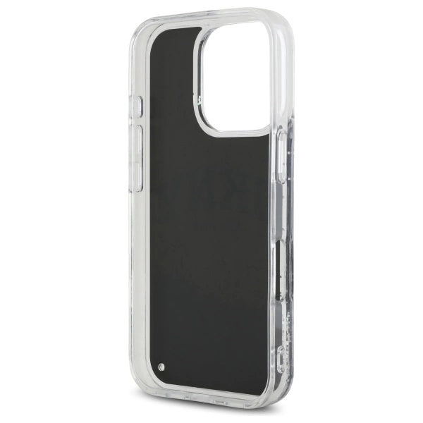 DKNY DKHCP16LLBNAEK iPhone 16 Pro 6.3" black/black hardcase Liquid Glitter Arch Logo_6