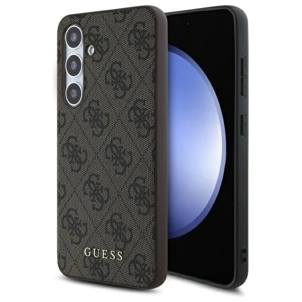 Guess GUHCS24FEG4GFBR S24 FE S721 brown/brown hardcase 4G Metal Gold Logo_0