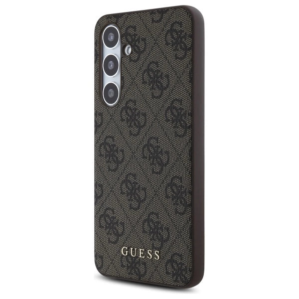 Guess GUHCS24FEG4GFBR S24 FE S721 brown/brown hardcase 4G Metal Gold Logo_1