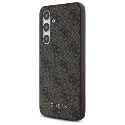 Guess GUHCS24FEG4GFBR S24 FE S721 brown/brown hardcase 4G Metal Gold Logo_1