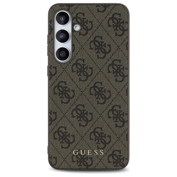 Guess GUHCS24FEG4GFBR S24 FE S721 brown/brown hardcase 4G Metal Gold Logo_2