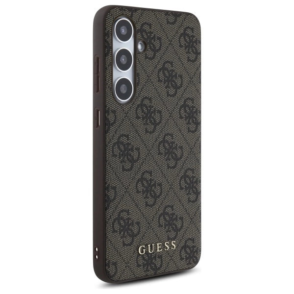 Guess GUHCS24FEG4GFBR S24 FE S721 brown/brown hardcase 4G Metal Gold Logo_3