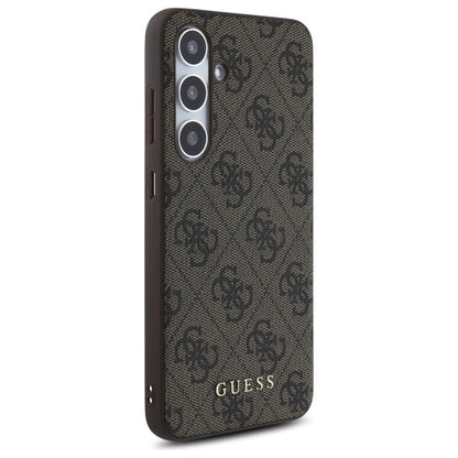 Guess GUHCS24FEG4GFBR S24 FE S721 brown/brown hardcase 4G Metal Gold Logo_3