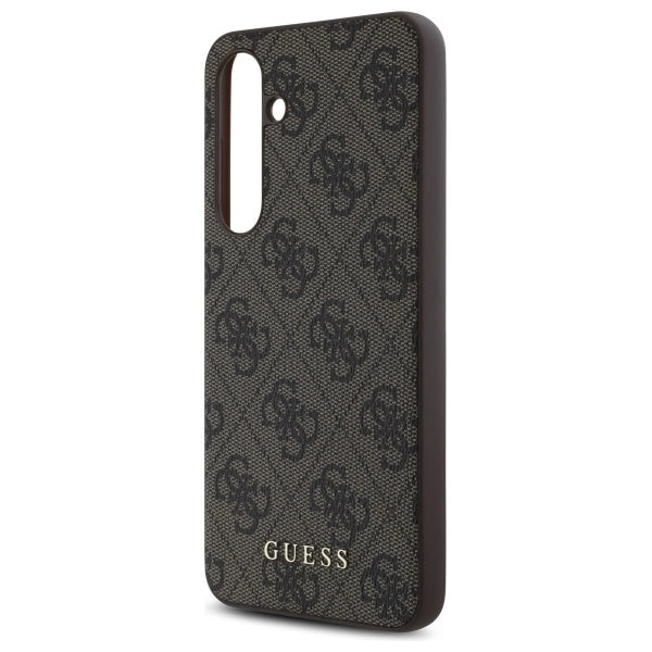 Guess GUHCS24FEG4GFBR S24 FE S721 brown/brown hardcase 4G Metal Gold Logo_5