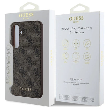 Guess GUHCS24FEG4GFBR S24 FE S721 brown/brown hardcase 4G Metal Gold Logo_7