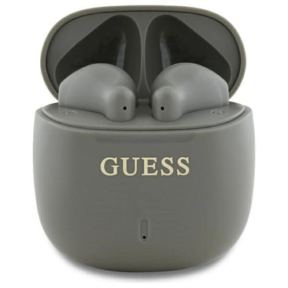Guess Bluetooth headphones GUTWSJ14ESGE TWS + docking station taupe Printed Classic Logo_0