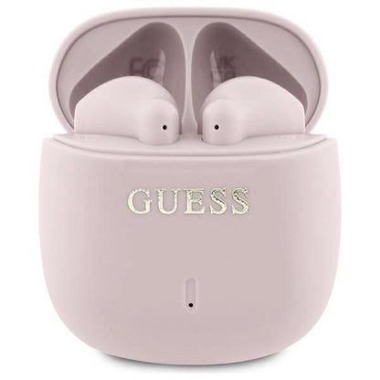 Guess Bluetooth headphones GUTWSJ14ESGP TWS + docking station pink/pink Printed Classic Logo_0