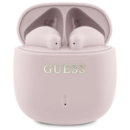 Guess Bluetooth headphones GUTWSJ14ESGP TWS + docking station pink/pink Printed Classic Logo_0