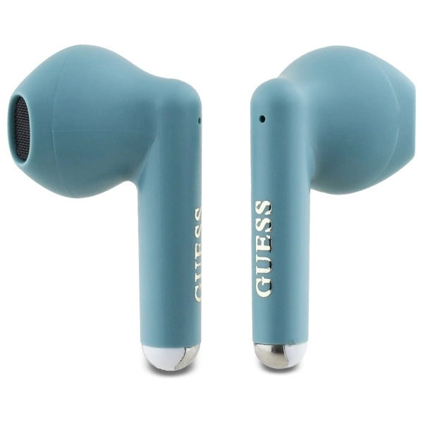 Guess Bluetooth headphones GUTWSJ14ESGQ TWS + docking station turquoise/turquoise Printed Classic Logo_1
