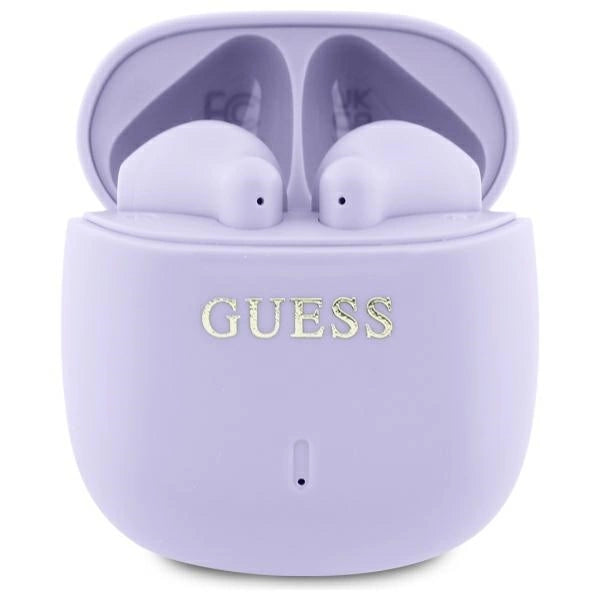 Guess Bluetooth headphones GUTWSJ14ESGU TWS + docking station purple/purple Printed Classic Logo_0