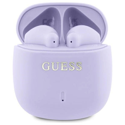 Guess Bluetooth headphones GUTWSJ14ESGU TWS + docking station purple/purple Printed Classic Logo_0