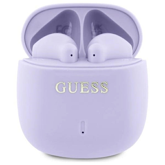 Guess Bluetooth headphones GUTWSJ14ESGU TWS + docking station purple/purple Printed Classic Logo_0