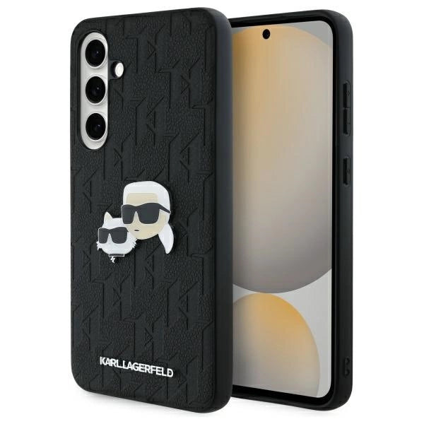 Karl Lagerfeld KLHCS24FEPGKLKCPK Sam S24 FE S721 black/black hardcase Monogram Karl&amp;Chaoupette Head Pin_0