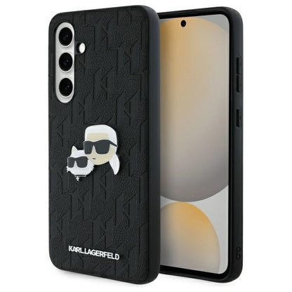 Karl Lagerfeld KLHCS24FEPGKLKCPK Sam S24 FE S721 black/black hardcase Monogram Karl&amp;Chaoupette Head Pin_0