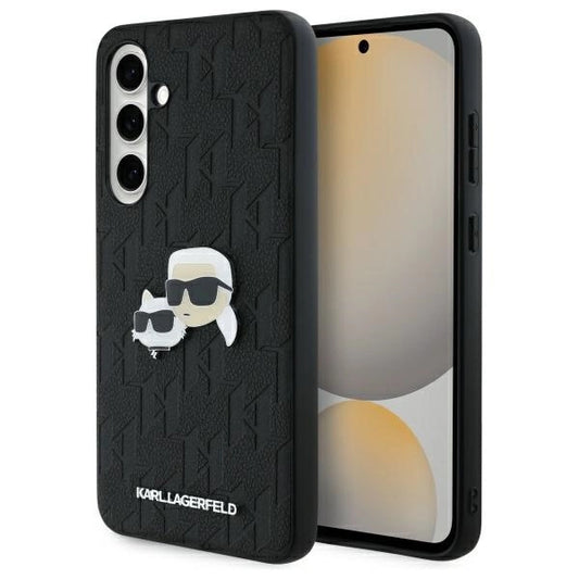 Karl Lagerfeld KLHCS24FEPGKLKCPK Sam S24 FE S721 black/black hardcase Monogram Karl&amp;Chaoupette Head Pin_0