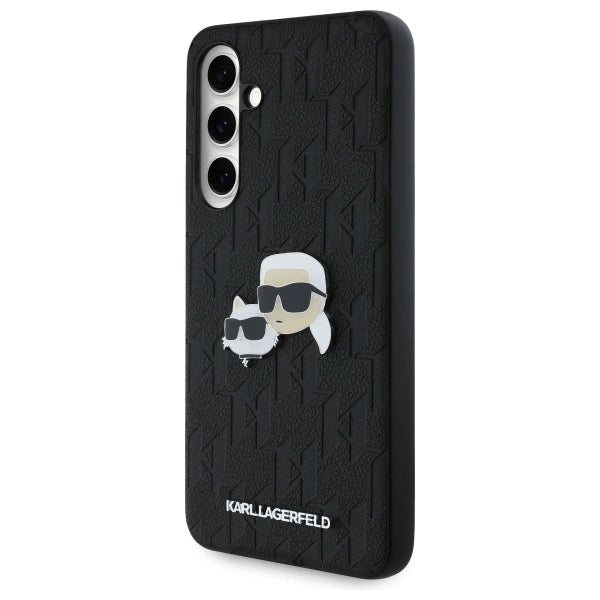 Karl Lagerfeld KLHCS24FEPGKLKCPK Sam S24 FE S721 black/black hardcase Monogram Karl&amp;Chaoupette Head Pin_1