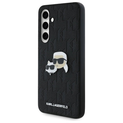 Karl Lagerfeld KLHCS24FEPGKLKCPK Sam S24 FE S721 black/black hardcase Monogram Karl&amp;Chaoupette Head Pin_1