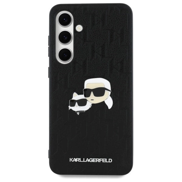 Karl Lagerfeld KLHCS24FEPGKLKCPK Sam S24 FE S721 black/black hardcase Monogram Karl&amp;Chaoupette Head Pin_2