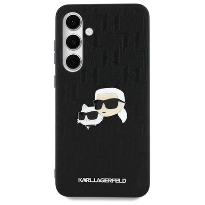 Karl Lagerfeld KLHCS24FEPGKLKCPK Sam S24 FE S721 black/black hardcase Monogram Karl&amp;Chaoupette Head Pin_2