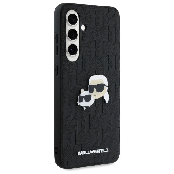 Karl Lagerfeld KLHCS24FEPGKLKCPK Sam S24 FE S721 black/black hardcase Monogram Karl&amp;Chaoupette Head Pin_3