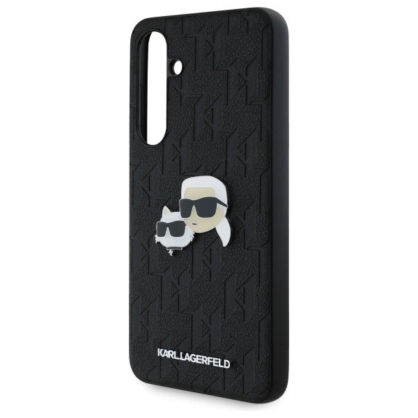 Karl Lagerfeld KLHCS24FEPGKLKCPK Sam S24 FE S721 black/black hardcase Monogram Karl&amp;Chaoupette Head Pin_5