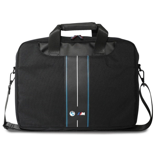 BMW BMCB15COMPVSKL Bag 16&quot; Black Nylon Blue Stripe_0