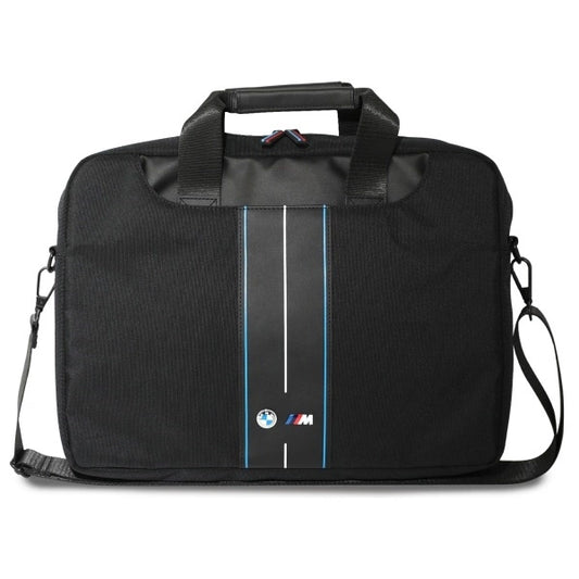 BMW BMCB15COMPVSKL Bag 16&quot; Black Nylon Blue Stripe_0