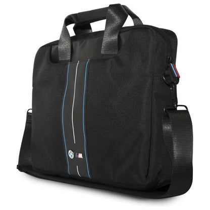 BMW BMCB15COMPVSKL Bag 16&quot; Black Nylon Blue Stripe_1