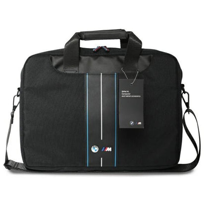 BMW BMCB15COMPVSKL Bag 16&quot; Black Nylon Blue Stripe_3