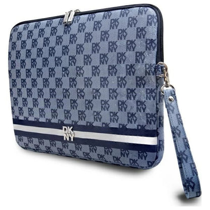 Pokrowiec na laptopa DKNY Sleeve Checkered Pattern Printed Stripes 14" - niebieski_1