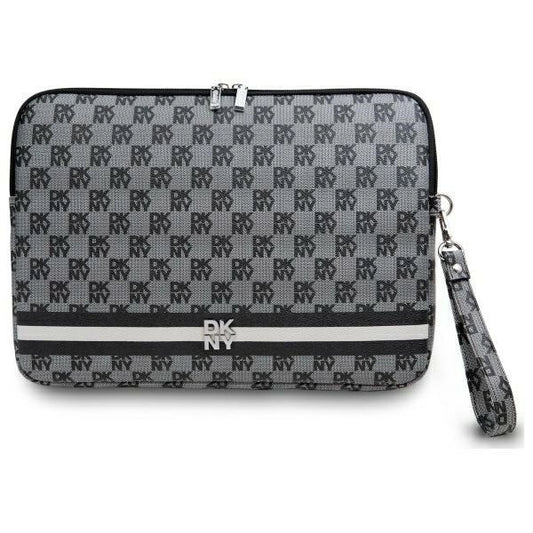 Pokrowiec na laptopa DKNY Sleeve Checkered Pattern Printed Stripes 16" - czarny_0