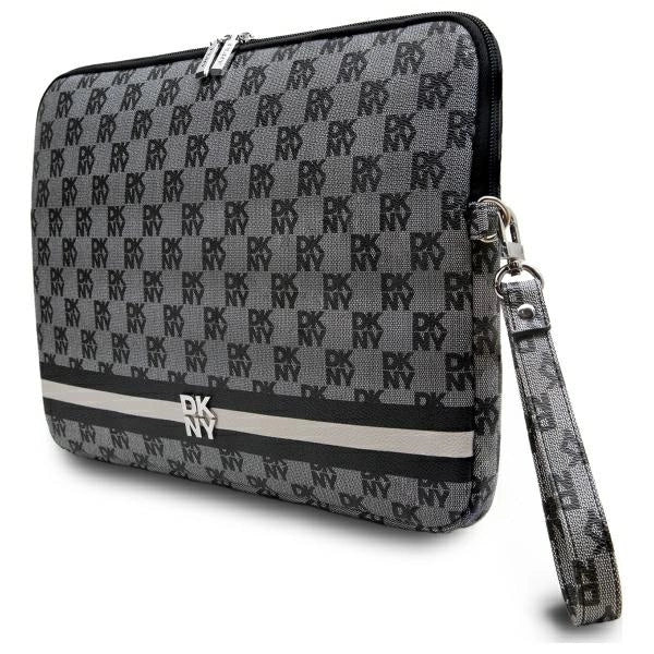 Pokrowiec na laptopa DKNY Sleeve Checkered Pattern Printed Stripes 16" - czarny_1