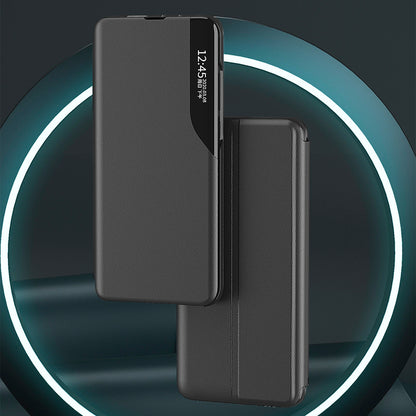 Eco Leather View Case for Samsung Galaxy S25 with Flip Stand - Black_1