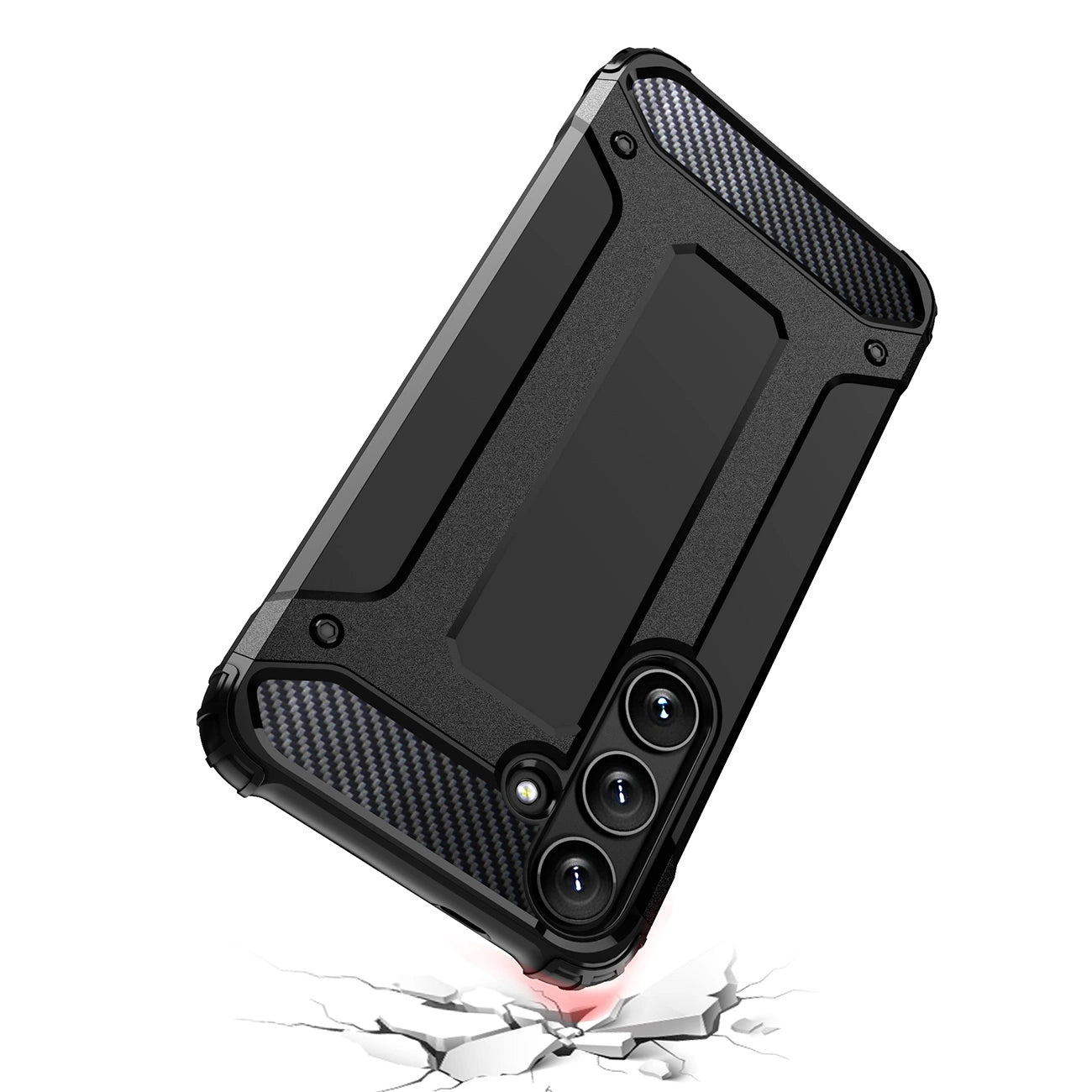 Hybrid Armor Case for Samsung Galaxy S25 Hybrid Armored Case - Black_8