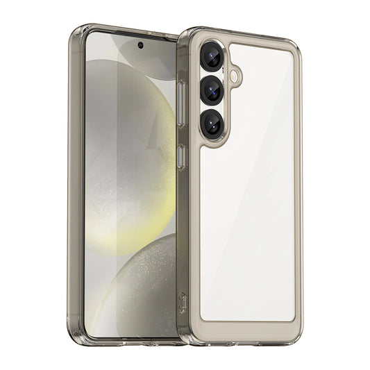 Outer Space Case with Gel Frame for Samsung Galaxy S25 - Clear Black_0