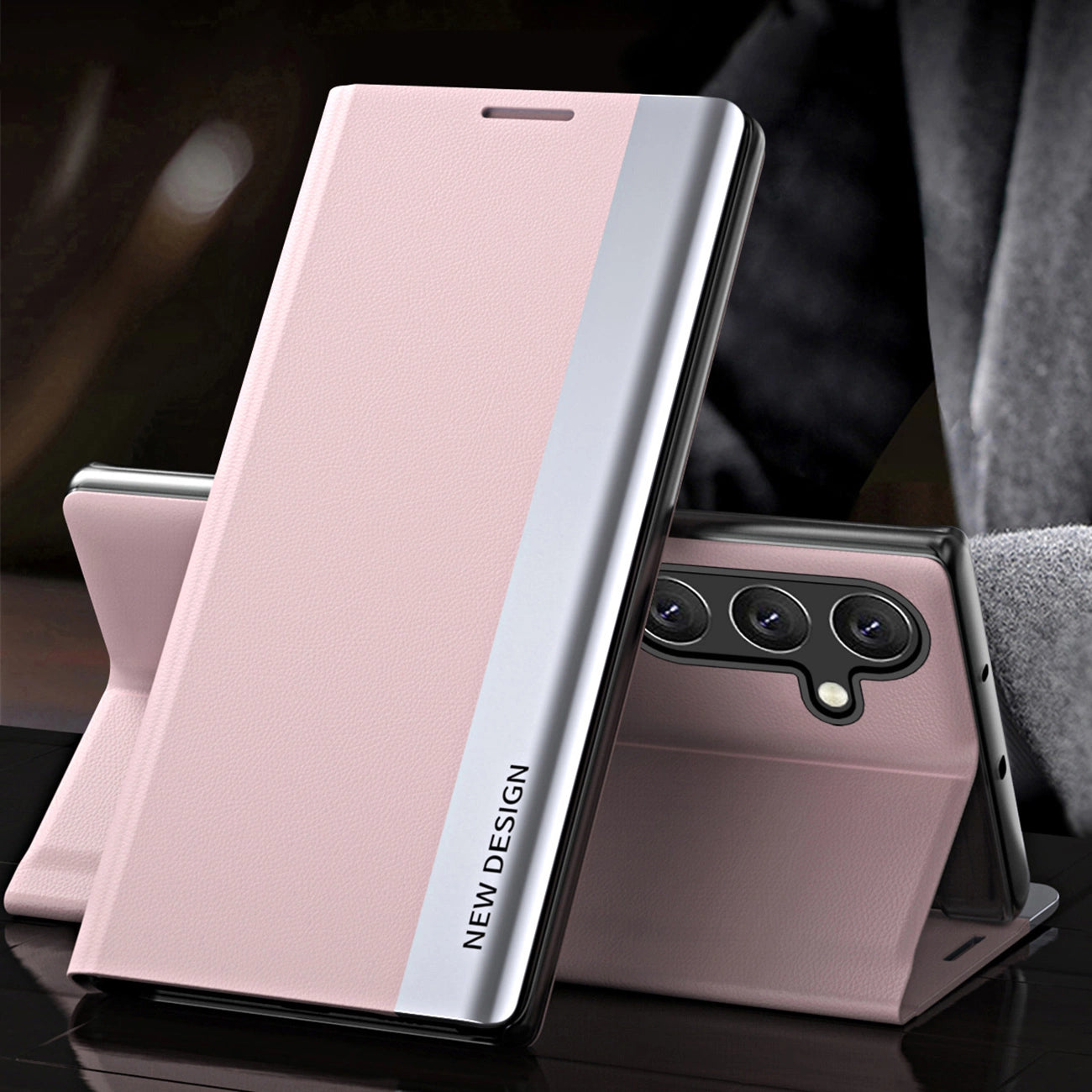Sleep Case Pro Samsung Galaxy S25+ Case with Flip and Stand - Pink_1