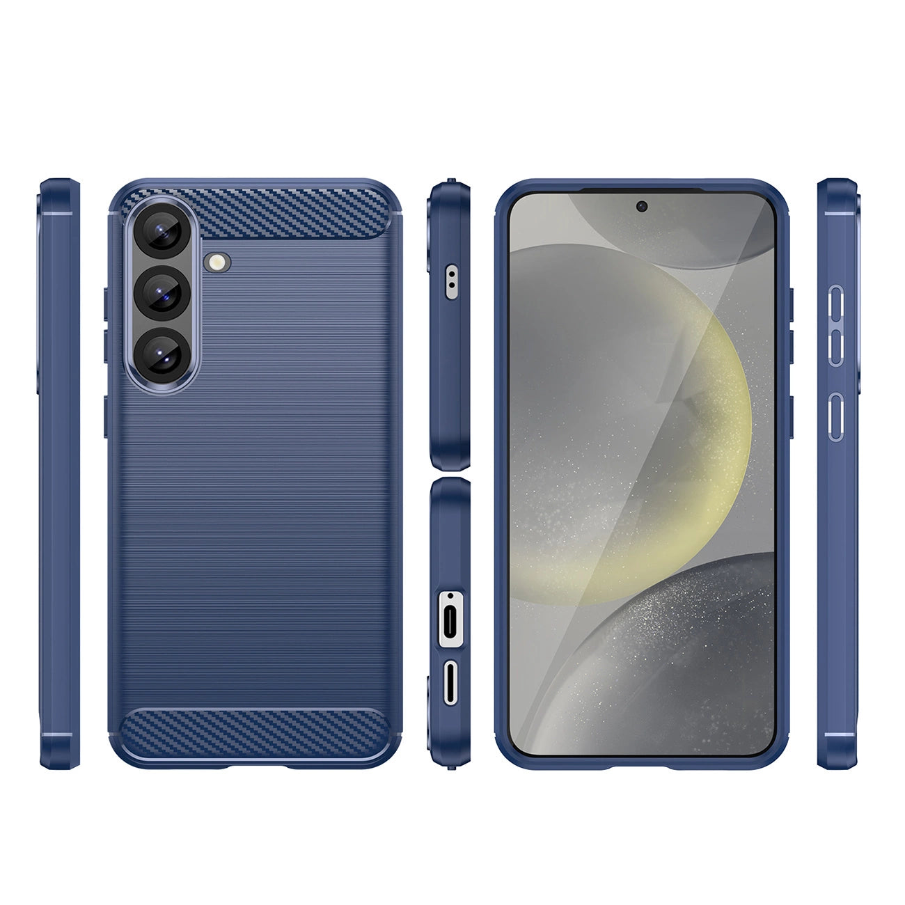 Carbon Case for Samsung Galaxy S25+ - Blue_1