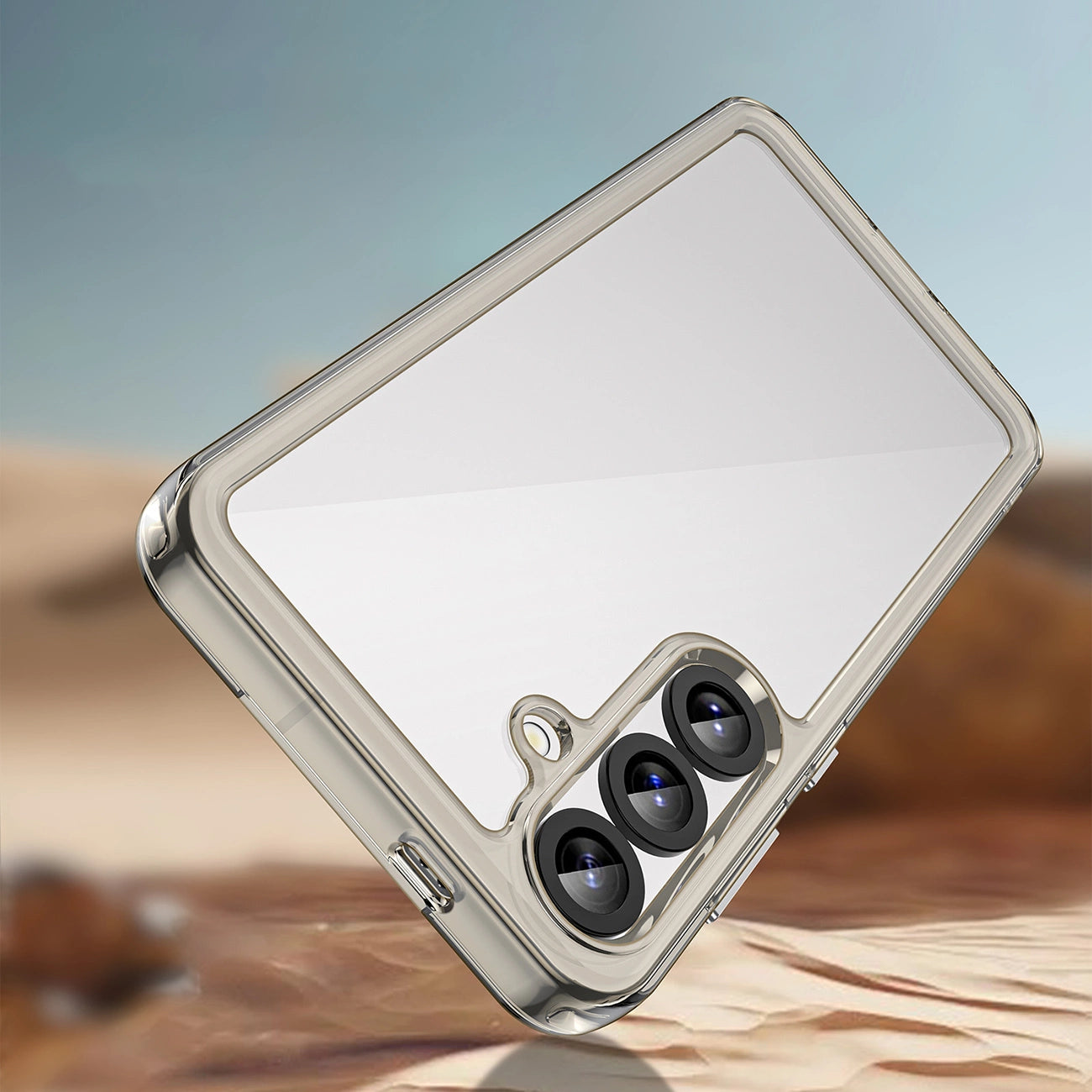 Outer Space Case with Gel Frame for Samsung Galaxy S25+ - Clear Black_2